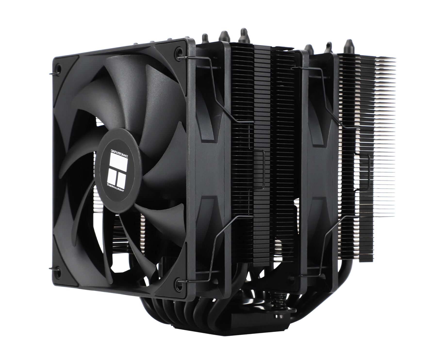 Кулер Thermalright Phantom Spirit 120 SE Black (PS120-SE-bl) 4-pin PWM, 154mm, Ni/Cu, 7x6mm, 2x120mm, 66.17 CFM, 25.6d BA, 1500 RPM