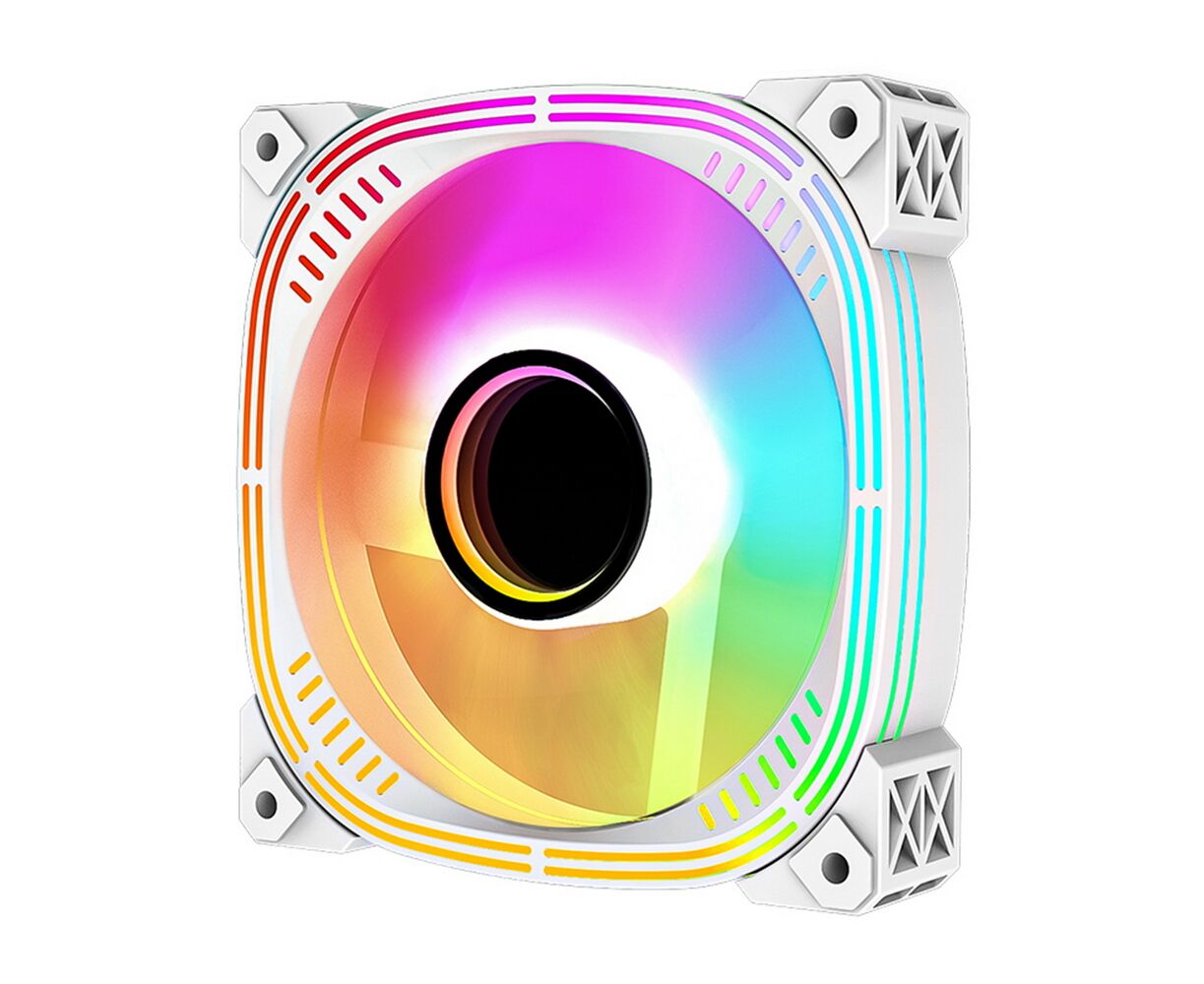 Вентилятор ALSEYE Luna-120-W-P White, 120x120x25mm, DC 12 V, 650-1800 RPM, 12 VDC, 0.25 A, 47.2 CFM