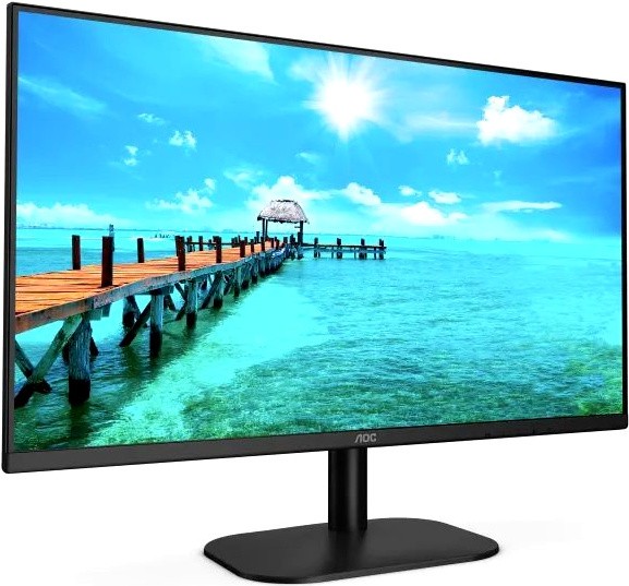 Монитор 24" AOC 24 B2 XD Black, IPS, 1920x1080, 75 Hz, 4 ms, 178°/178°, 250 cd/m, 20 M:1, +DVI