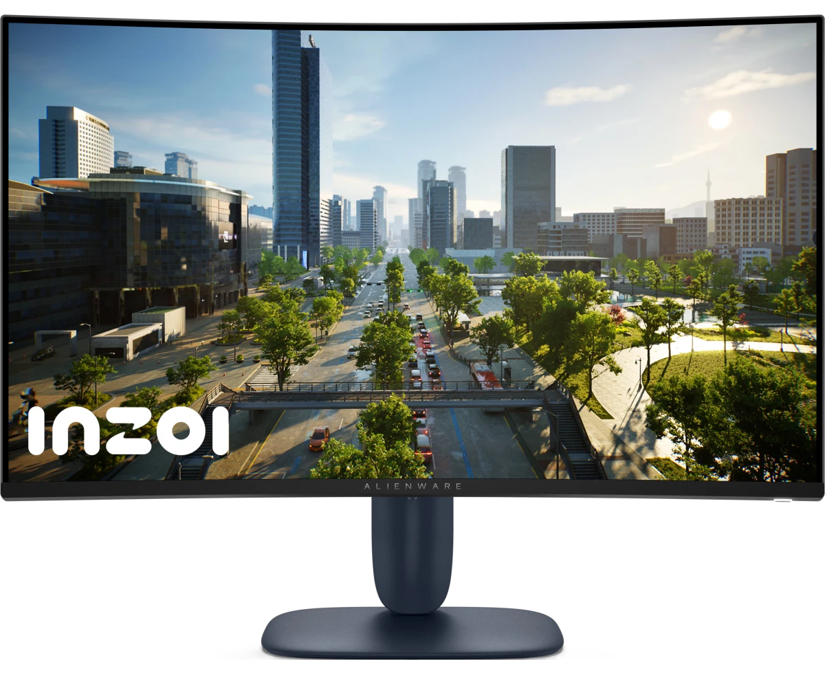 Монитор Dell AW3225 DM 1500 R, 31.5" 16:9, QHD, 1ms, 400cd, 180 Hz, HDMI, DP, USB, HAS