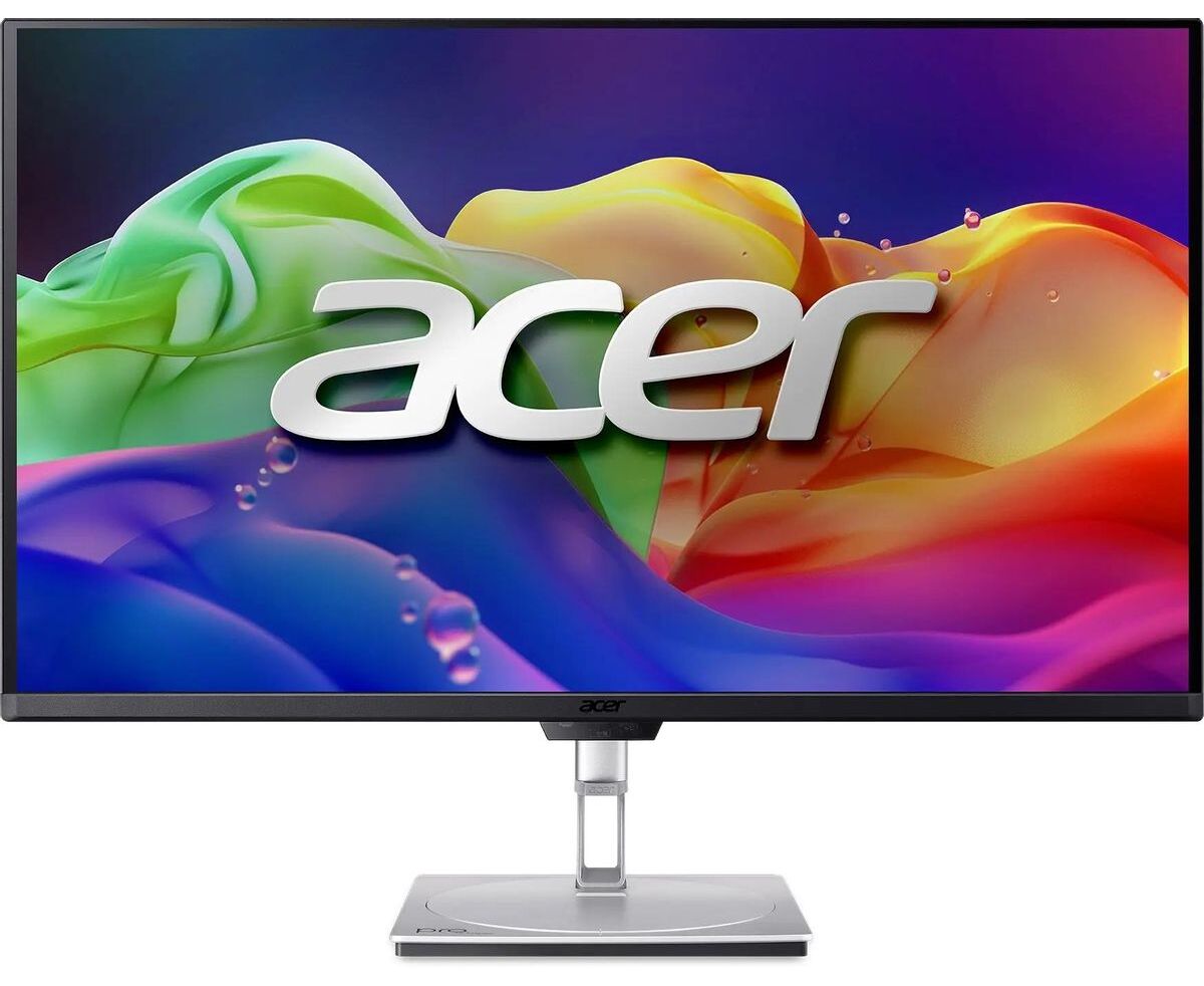 Монитор Acer Pro Creator PE320 QK Xsmiiphuzx (UM.JP0 CD.X01)серебристый QD OLED LED 0.03ms 16:9 HDMI M/M матовая HAS Piv 250cd 178гр/178гр 3840x2160 240 Hz