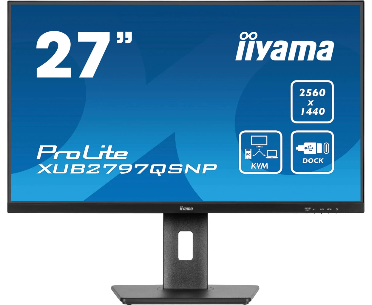 Монитор Iiyama Pro Lite XUB2797 QSNP-B1 черный IPS LED 16:9 HDMI M/M матовая HAS Piv 1300:1 300cd 178гр/178гр 2560x1440 100 Hz DP Quad HD 2 K (1440p)