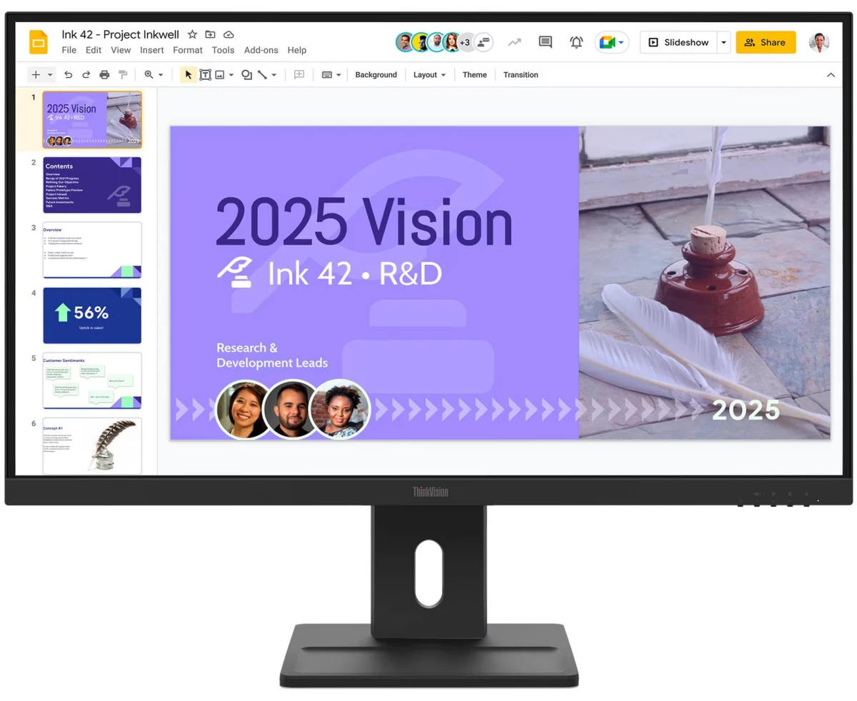 Монитор Lenovo E27q-40 (64 BDGAS4 CB) 16:9, IPS, QHD, 4ms, 350cd, 100 Hz, HDMI, DP, SPK, HAS