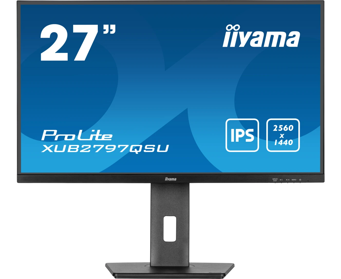 Монитор Iiyama Pro Lite XUB2797 QSU-B2 черный IPS LED 1ms 16:9 HDMI M/M матовая HAS Piv 1300:1 300cd 178гр/178гр 2560x1440 100 Hz DP QHD USB 5.7кг