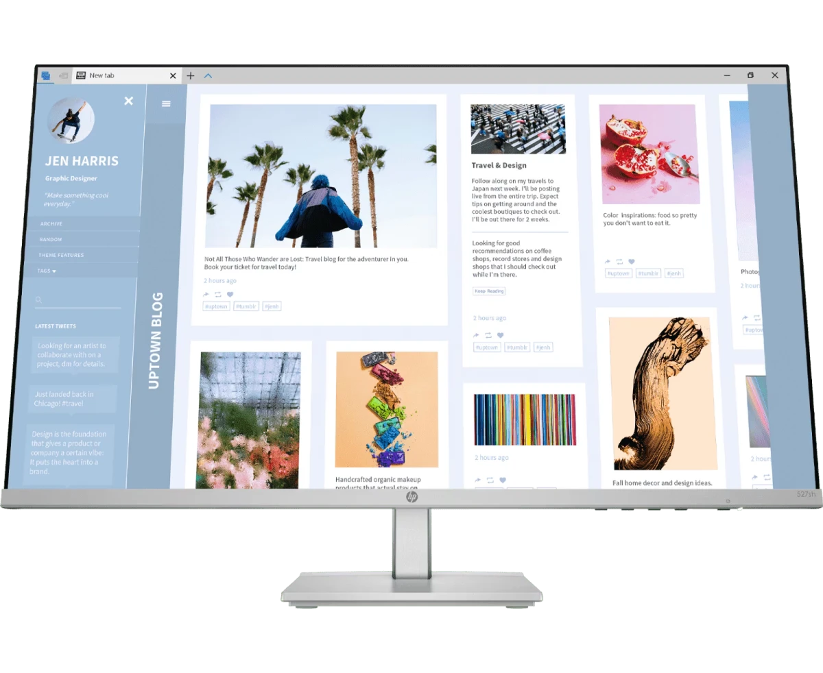 Монитор HP Series 5 27 inch-527sh Monitor (94 C51 AA) 1920x1080 FHD, 16:9, IPS, 300 cd/m2, 5 ms, 178°/178°, 2x HDMI, VGA, 100 Hz, Tilt, HAS, Vesa