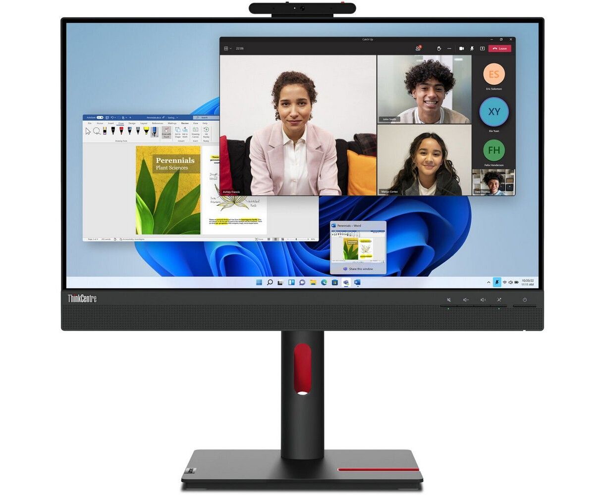 Монитор Lenovo Think Centre TIO24 Gen5 (12 NAGAR1 EU) 23.8" IPS/ 1920x1080/60 Hz/ FHD/ DP/ HDMI/ VESA Mount Capability *European-RU power cord p/n