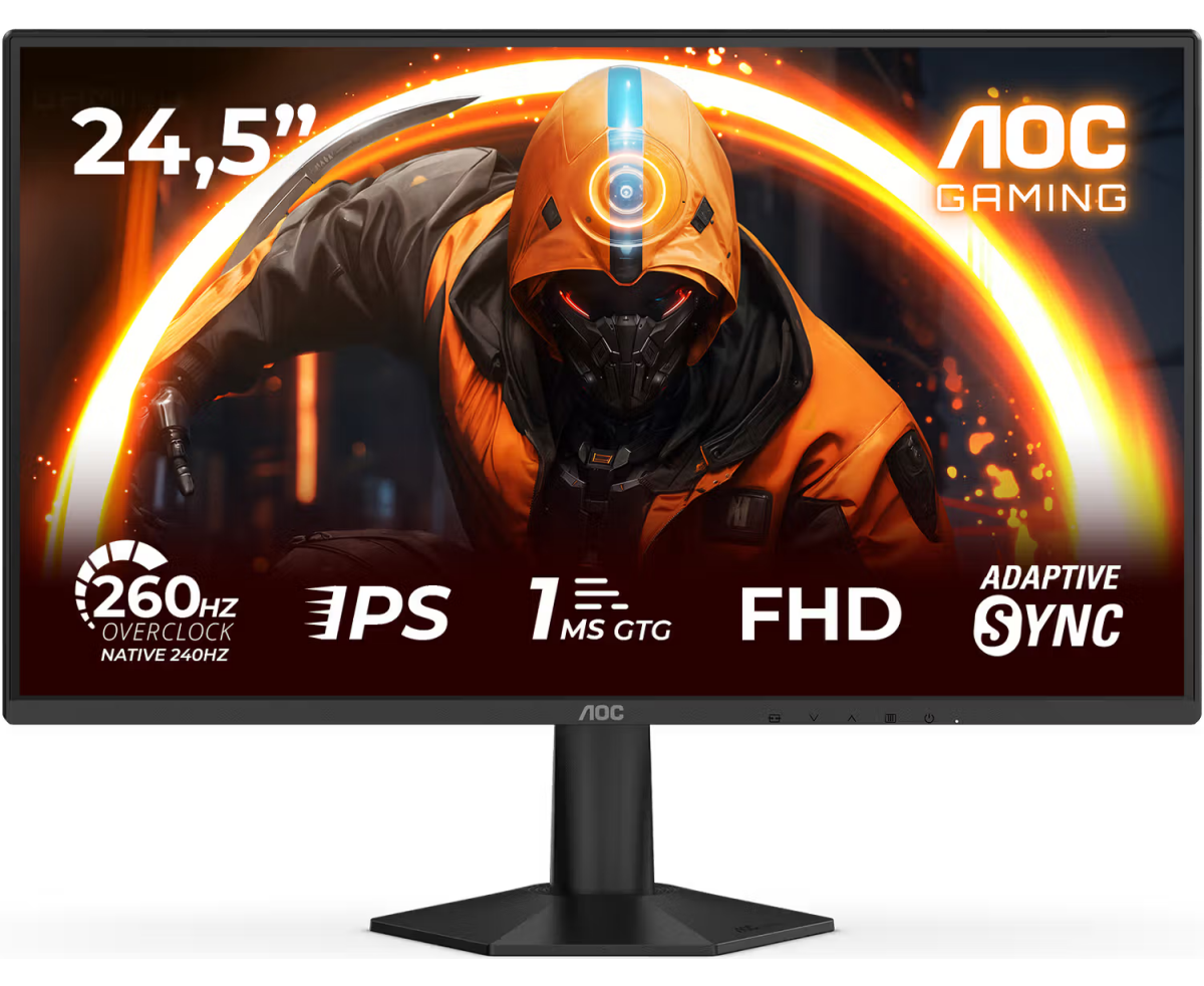 Монитор AOC Agon 25 G50 Z 24.5" Fast IPS, 1920x1080, 260 Hz, 0.3ms, 300сd/m, 3000:1 | 2x HDMI(2.0), DP(1.4) | Ex PSU, Vesa 100, Black