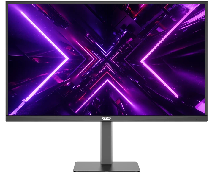 Монитор CBR LCD MG-2702 (LCD-MG2702-OPC) 27" IPS, QHD 2 K 2560x1440, 200 Гц, Динамики 2*3 W, HAS, Pivot, 2*DP/2*HDMI, внешний БП, черный, кабель DP 1.5м