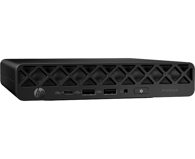 Неттоп HP Pro Desk 4 Mini (BY7 B2 ET) G1i Mini U5 225 T (2.5) 16 Gb SSD512 Gb Graphics без ОС Gbit Eth Wi Fi BT 90 W kb мышь клавиатура черный