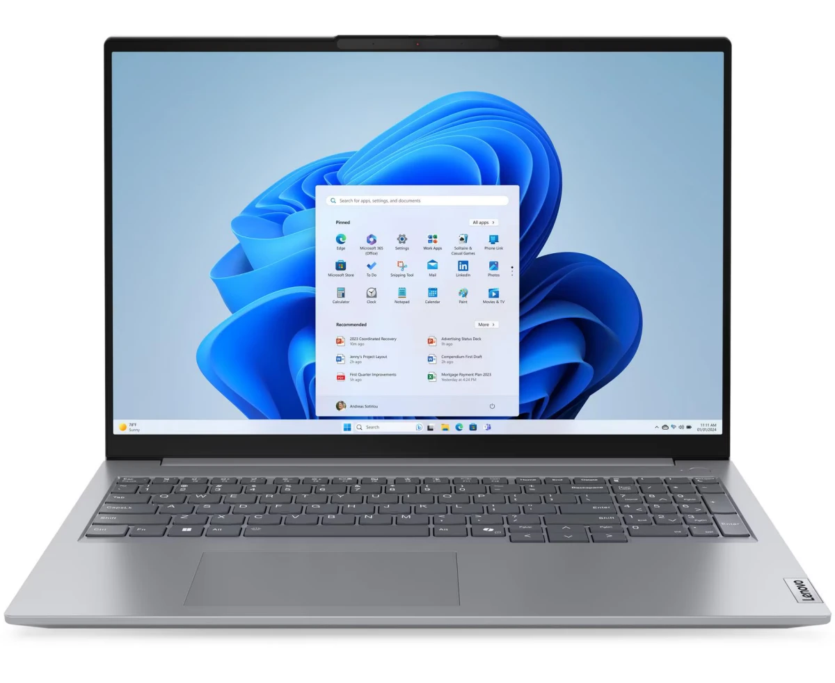 Ноутбук Lenovo Think Book 16 G7 ARP (21 MWA0 ATIN) 16" (1920x1200) IPS, Ryzen 7 7735 HS, 16 GB,512 GB SSD, AMD Radeon, FHD Cam, WLAN 2x2ax 6 E+BT
