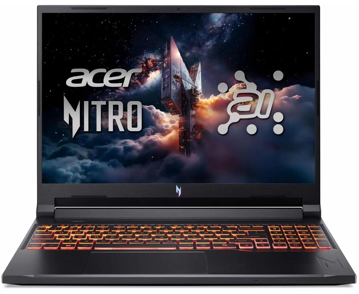 Ноутбук Acer Nitro V 16 ANV16-42-R96 P (NH.U2 NAA.003) Ryzen 7 260 16 Gb SSD512 Gb NVIDIA Ge Force RTX5050 8 Gb 16" IPS WQXGA (2560x1600) Wind11 black