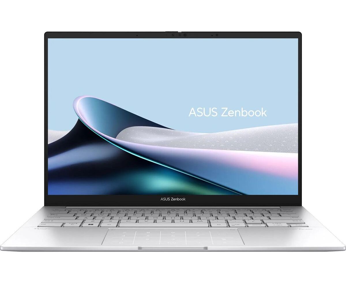 Ноутбук Asus Zenbook 14 UX3405 CA-PP477 (90 NB14 W2-M00 N00) Core Ultra 9 285 H 32 Gb SSD512 Gb Intel Arc 14" OLED FHD+ (1920x1200) без ОС silver