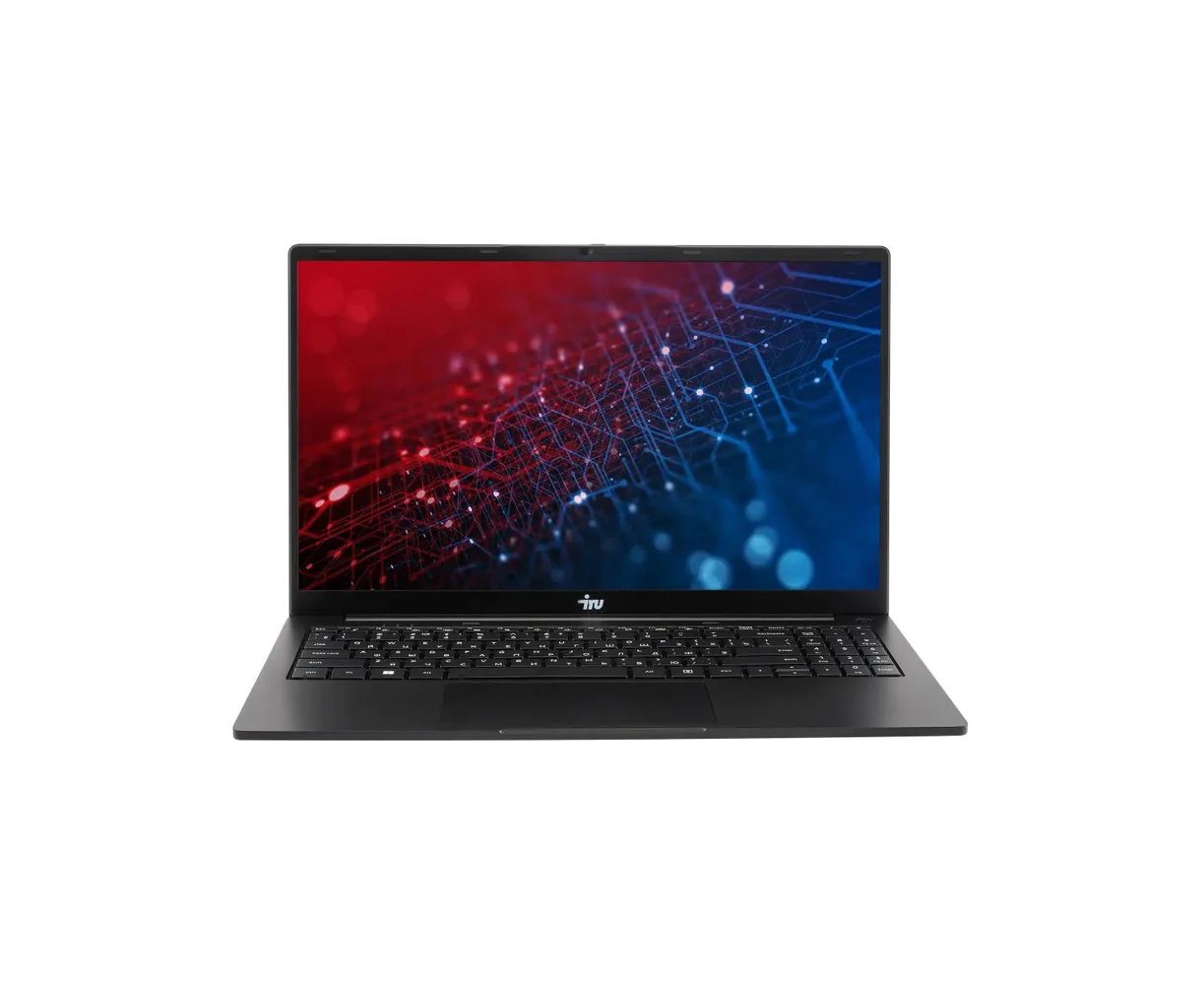 Ноутбук IRU Strato 15 ALID5 (2148030) Core i5 1235 U 16 Gb SSD512 Gb Intel UHD Graphics 15.6" IPS FHD (1920x1080) Free DOS black Wi Fi BT Cam 6000m Ah