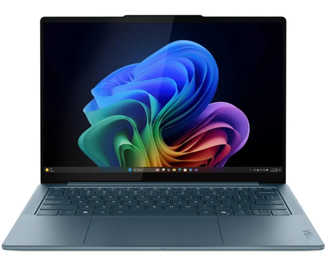 Ноутбук Lenovo Yoga Slim7 14 AKP10 (83 JY0009 RK) 14", OLED, AMD Ryzen AI 5 340 2 ГГц, 6 ядер, 16 ГБ LPDDR5x, 1 ТБ SSD, AMD Radeon 840 M, W11 H, бирюзовый