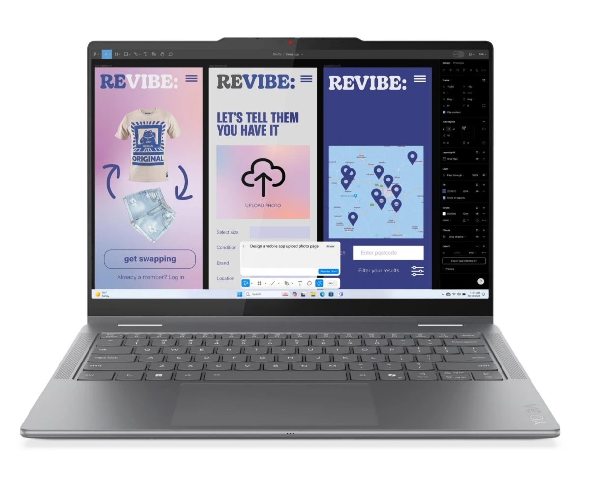 Ноутбук Lenovo Yoga 7 2-in-1 16 ILL10 (83 JT0000 US-Win11) Ultra 5 226 V 16 Gb SSD 512 Gb Intel Arc 130 V Graphics 16 WUXGA IPS TS Cam 70 Вт*ч KBD RUENG Серый