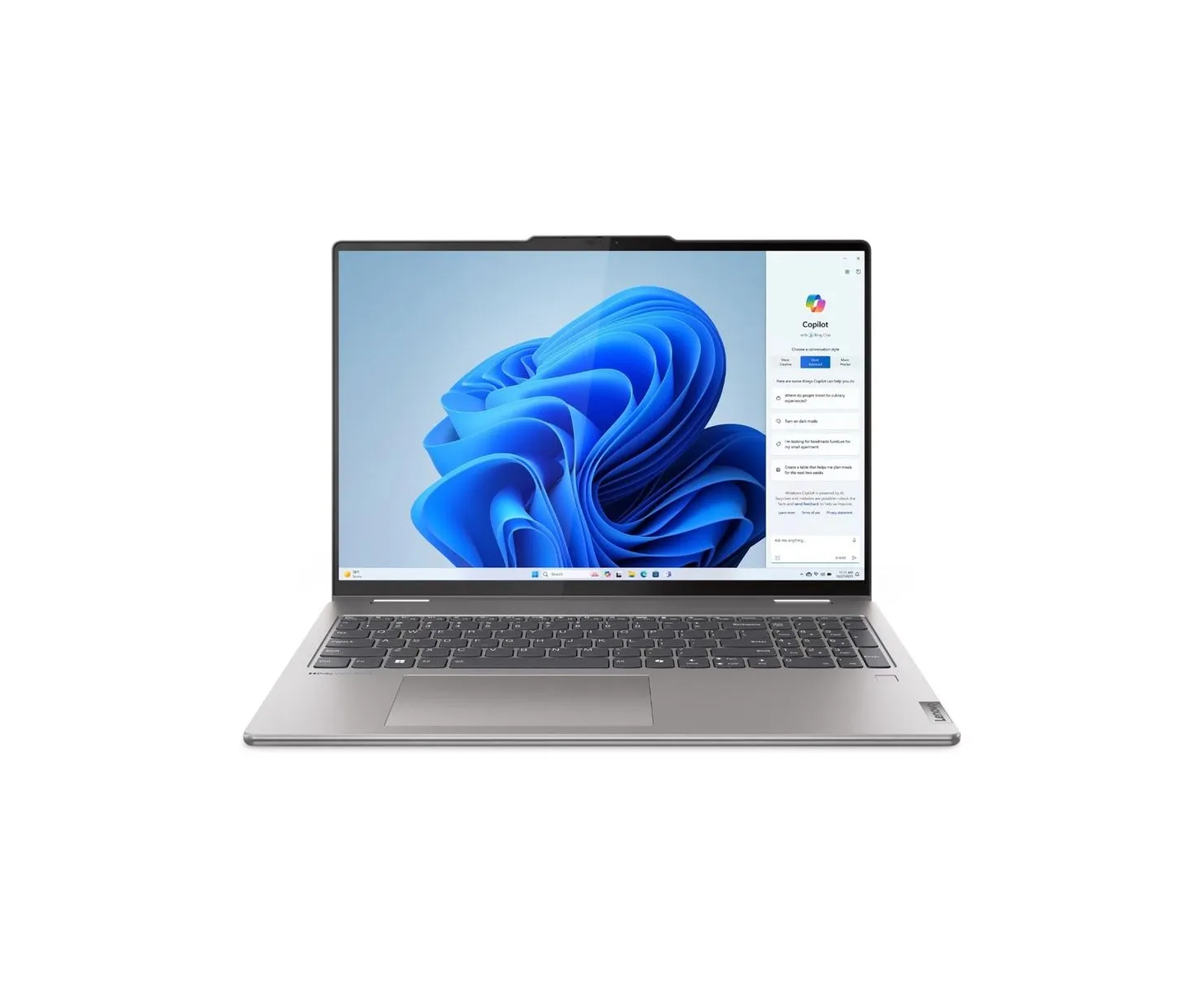 Ноутбук Lenovo Yoga 7 2-in-1 16 AHP9 (83 DM0006 US)16"(1920x1200 IPS)/Touch/AMD Ryzen 8840 HS(3.8 Ghz)/16384 Mb/512 PCISSD Gb/no DVD/Int:AMD Radeon 780 M/Cam/BT