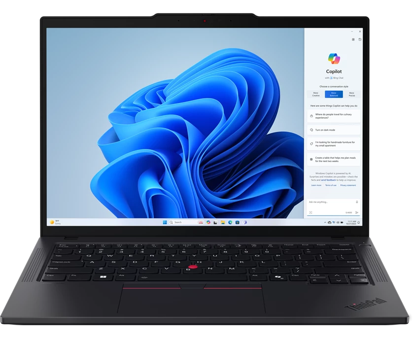 Ноутбук Lenovo Think Pad T14 G5 (21 ML0089 US) 14.0" WUXGA AG 400nits, U7-155 U,16 GB DDR5,512 GB SSD M.2 2280 NV Me G4, Integrated, 5.0 MP Webcam