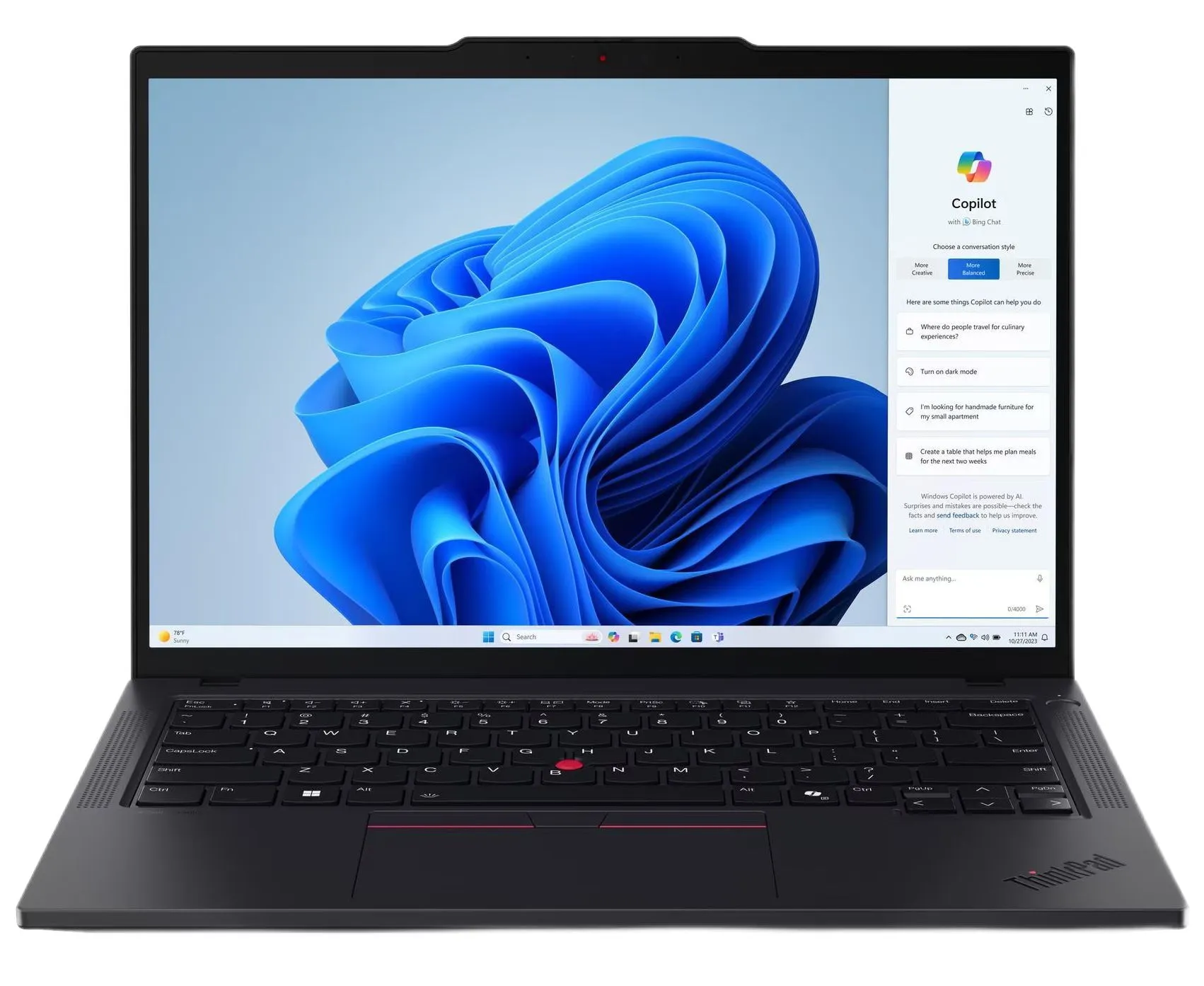 Ноутбук Lenovo Think Pad T14 G5 (21 MC004 YUS) 14.0" WUXGA Touch IPS AG 400nits, AMD Ryzen 7 PRO 8840 U,32 GB DDR5, 512 GB SSD M.2, Radeon 780 M Graphics