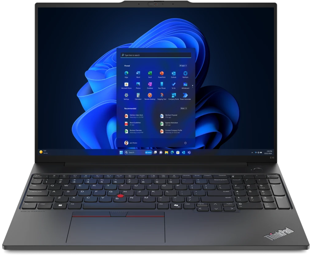 Ноутбук Lenovo Think Pad E16 G2 (21 MAS04600_32 G) Core Ultra 5 125 U 32 Gb SSD512 Gb Intel Graphics 16" IPS WUXGA (1920x1200) без ОС black Wi Fi BT Cam