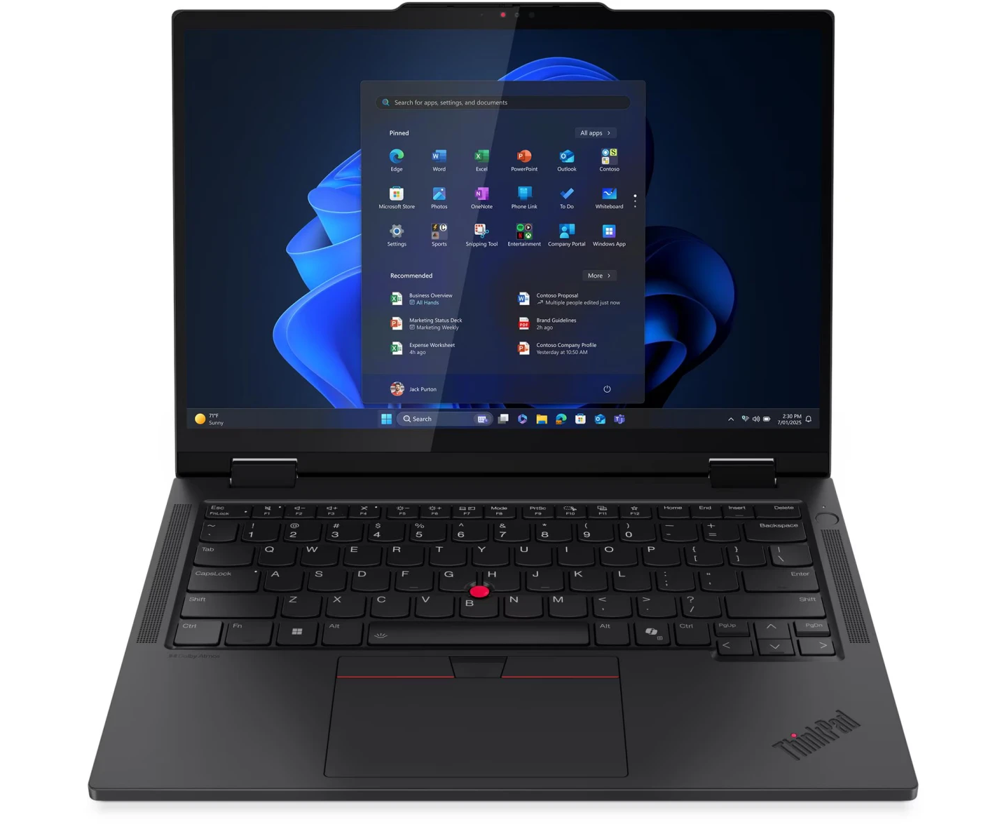 Ноутбук Think Pad T14s 2-in-1 (21 R3000 WUS-W11 Pro) 14"(1920x1200)Touch, Ultra 7 255 U, 16 GB, 1 TB SSD, Intel Graphics, Cam, BT, Black