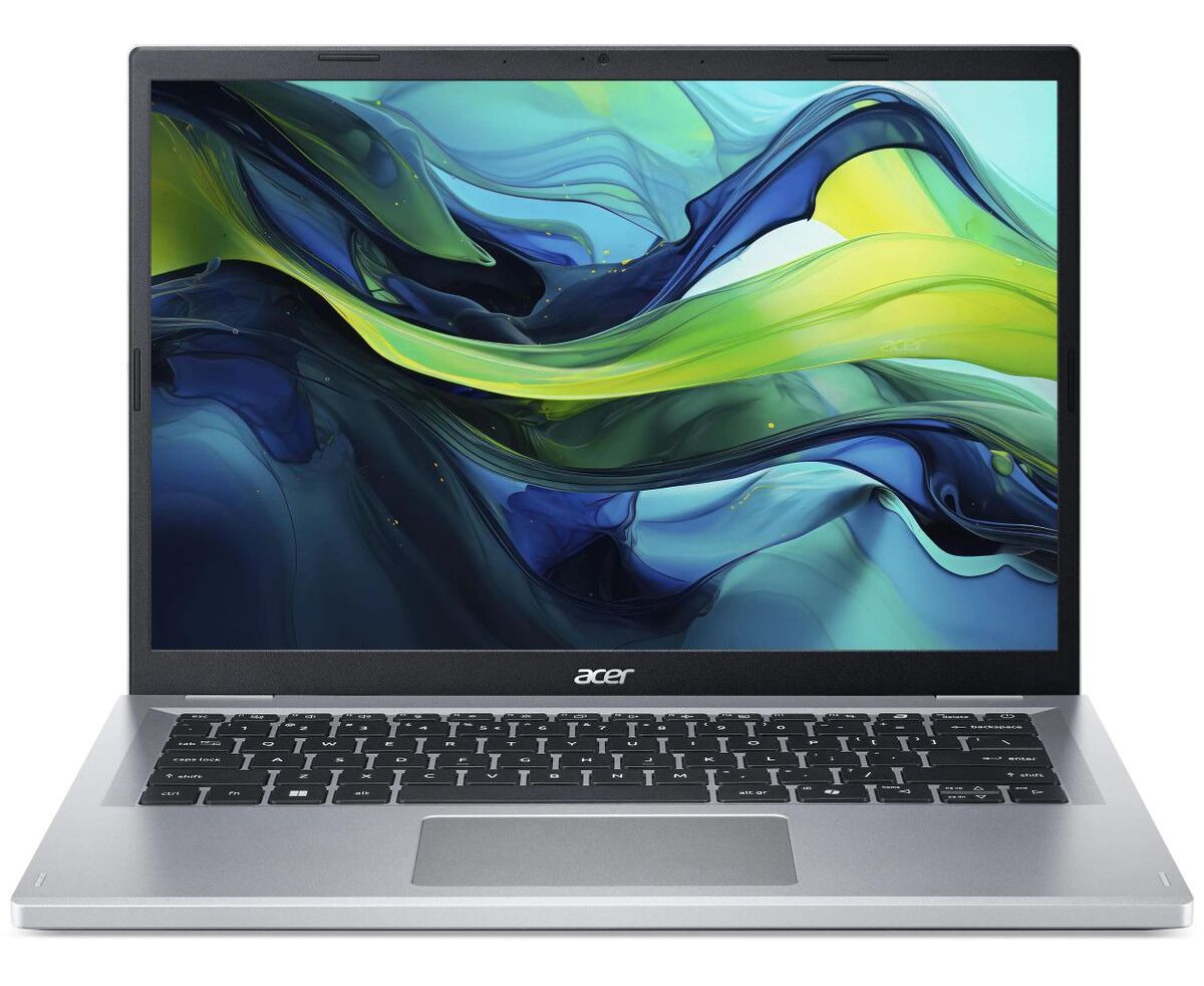 Ноутбук Acer Aspire Go 14 AG14-21 P-R4 XC (NX.KXDCD.008-Win11 Pro) Ryzen 3 7320 U 8 Gb SSD 256 Gb AMD Radeon Graphics 14 WUXGA IPS Cam 50 Вт*ч Серебристый