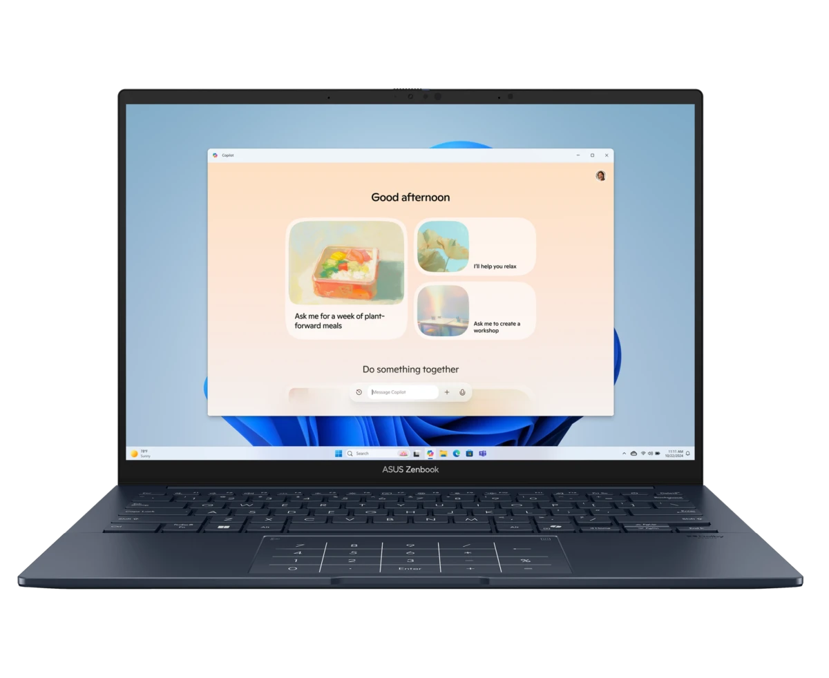 Ноутбук ASUS Zenbook 14 OLED UX3405 CA-ST1341 (90 NB14 W1-M01 ZA0_Win11 P) Intel Core Ultra 9 285 H 3700 M Hz/14"/2880x1800/32 GB/1024 GB SSD/Intel Arc Graphics