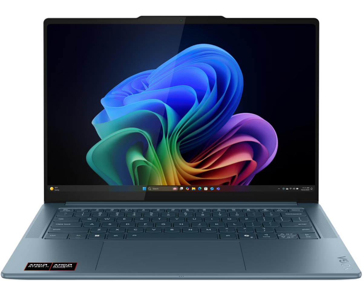 Ноутбук Lenovo Yoga Pro 7 14 ASP10 (83 LX000 RRK-DOS) 14,5" 3 K OLED 500 N 90 Hz/R AI 9 365/ 32 Gb/1 Tb SSD/Radeon 880 M/DOS/Tidal Teal
