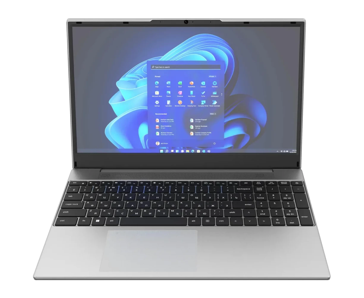 Ноутбук DIGMA PRO Breve (DN15 R5-ADXW08) 15.6", IPS, Ryzen 5 Pro 5675 U 2.3 ГГц, 6 ядер, 16 ГБ DDR4, 512 ГБ SSD, AMD Radeon, Win11 Pro silver