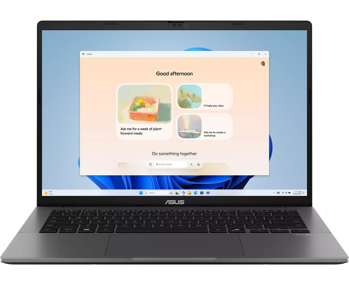 Ноутбук Asus Vivo Book S14 S3407 AA-SF075 (90 NB1762-M004 J0) Core Ultra 7 355 32 Gb SSD1 Tb Intel Graphics 14" OLED WUXGA (1920x1200) без ОС grey Wi Fi BT