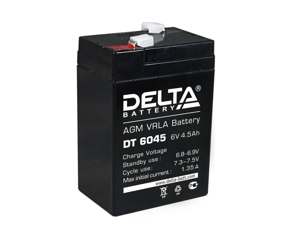 Батарея Delta DT 6045 (6 V, 4.5 Ah)