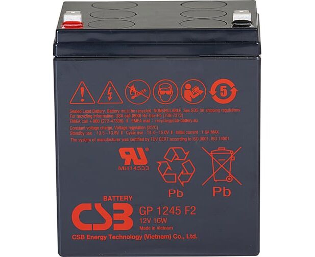 Батарея для ИБП CSB GP 1245 (12 V16 W) 12 В 16 Ач