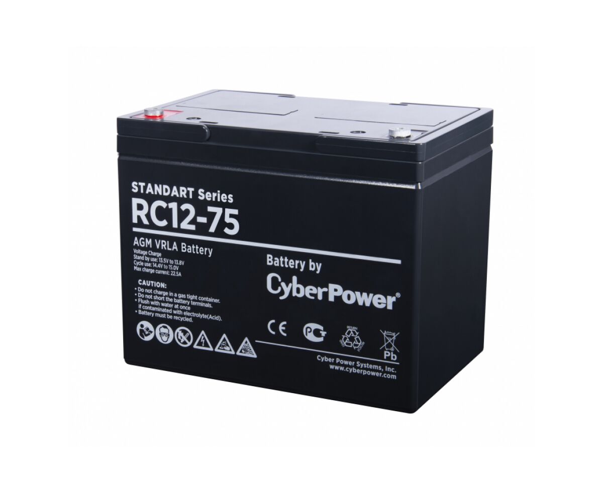Батарея Cyber Power PS RV 12-75 Professional series, 12 V 75 Ah