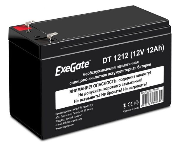 Батарея Exegate Special DT 1212/EXS12120 ES255176 RUS (12 V 12 Ah) клеммы F1