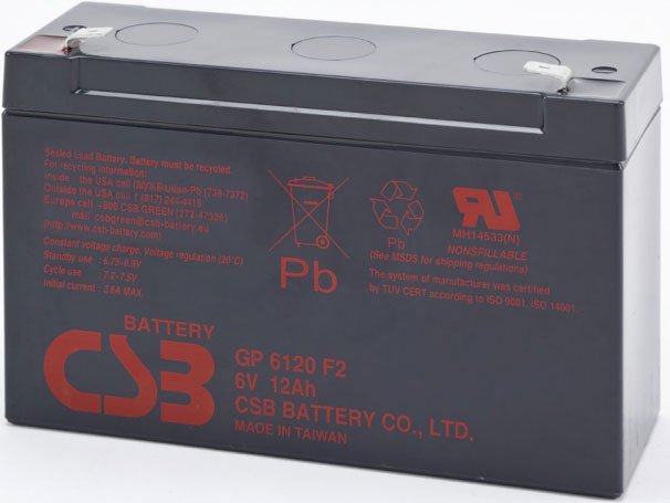 Аккумулятор CSB GP6120 6 V 12 Ah