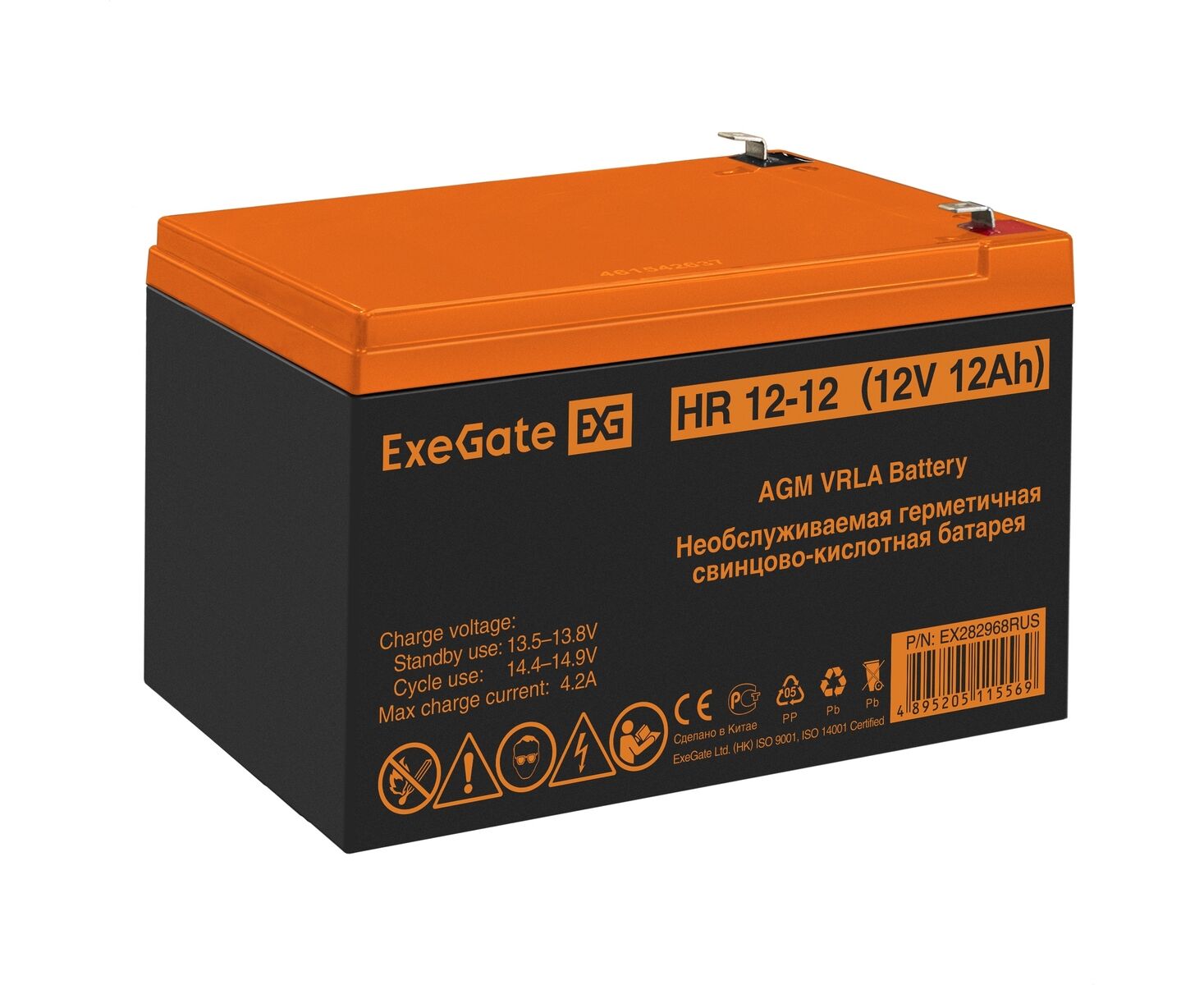Аккумуляторная батарея Exe Gate HR 12-12 (12 V 12 Ah 1251 W, клеммы F2) 282968