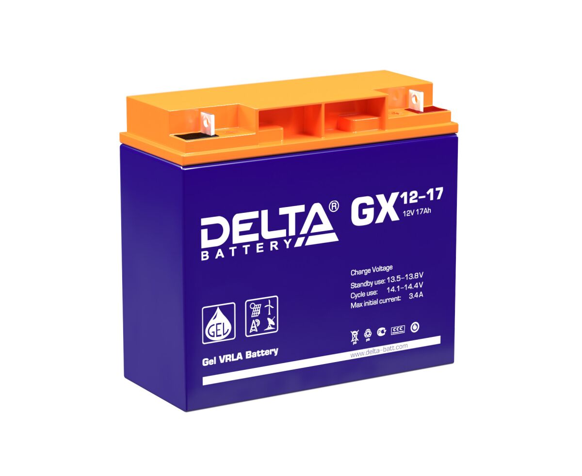 Батарея Delta GX 12-17 (12 V, 17 Ah)