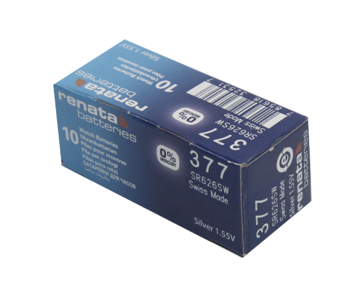 Батарейка Renata 377 (SR626 SW) Silver Oxide 1.55 V (10/100)