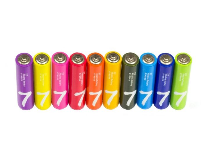 Батарейки алкалиновые Rainbow типа AAA (уп.10 шт.) (AA701), цветные