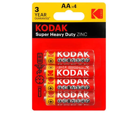 Батарейка Kodak Extra R6 AA BL4 Heavy Duty 1.5 V (4/80/400/26400)