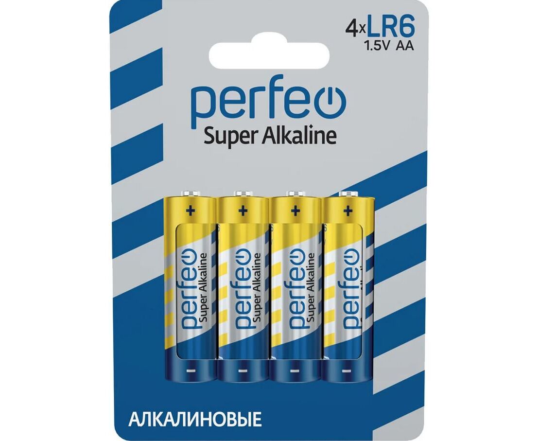 Батарейка Perfeo LR6/4 BL Super Alkaline
