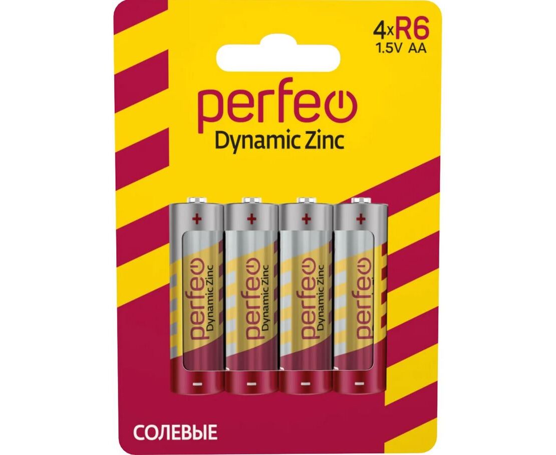 Батарейка Perfeo R6/4 BL Dynamic Zinc