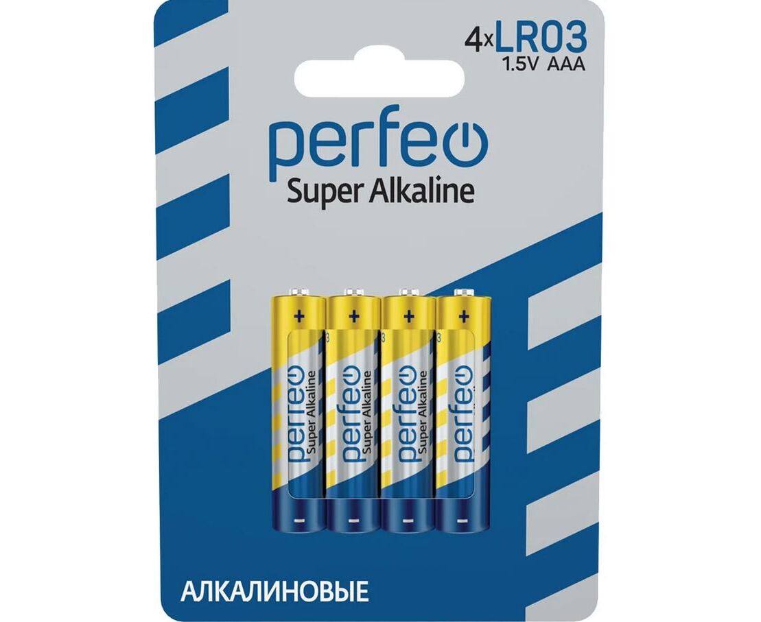 Батарейка Perfeo LR03/4 BL Super Alkaline