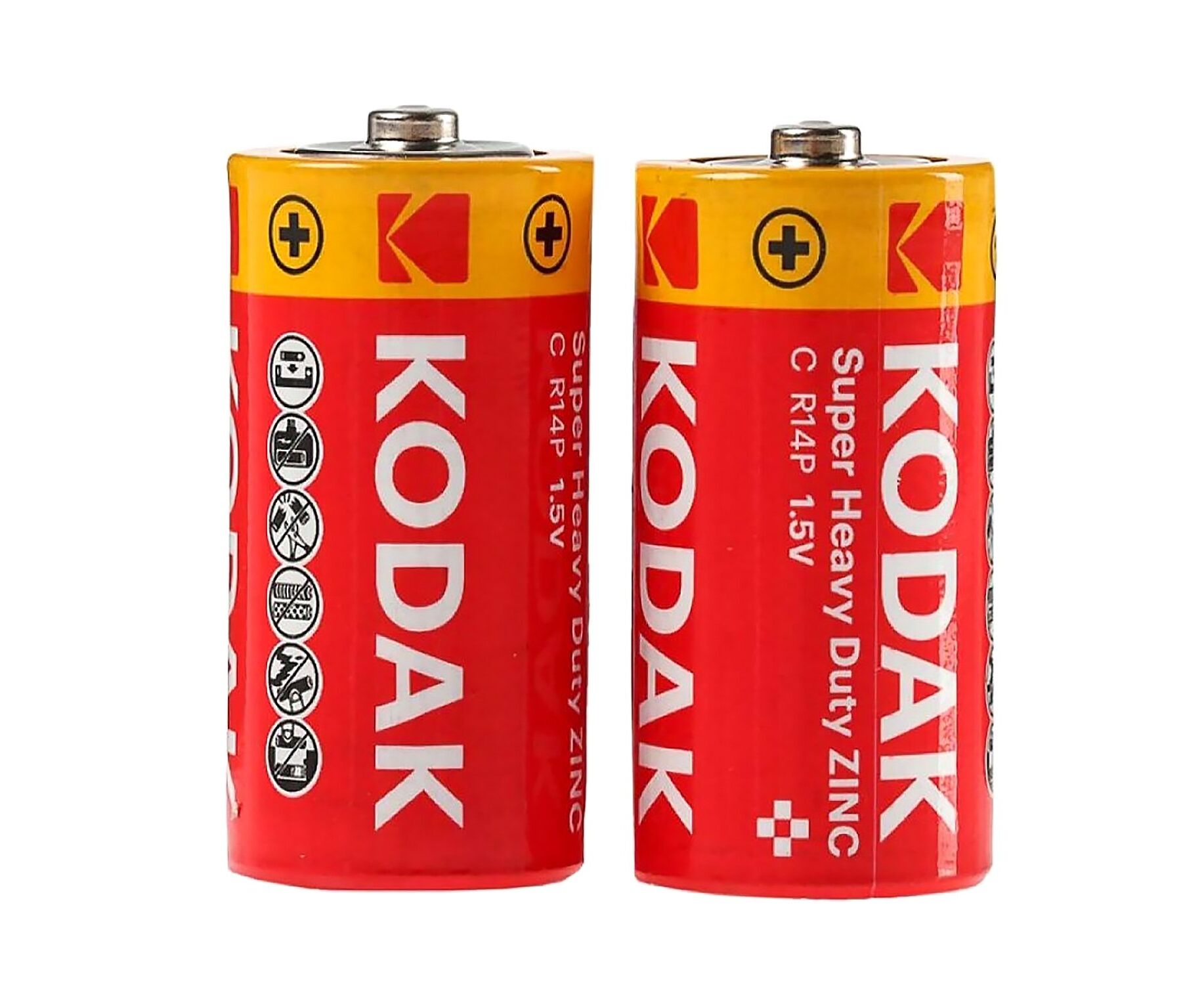 Батарейка C Kodak R14 Extra Heavy Duty (KCHZ-S2) (б/б) (24/144) (207574)