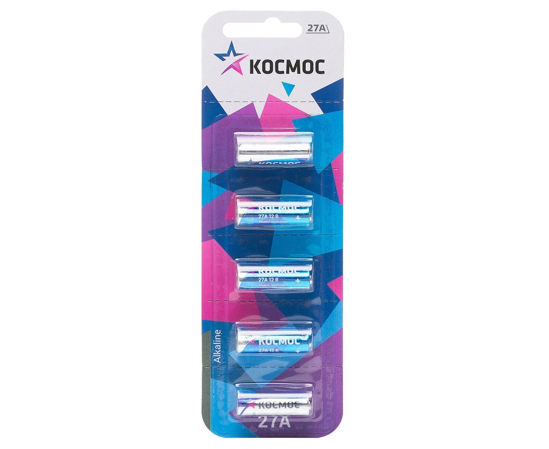 Батарейка 27 A Космос 27 A (5-BL) (5/60/480) (202821)