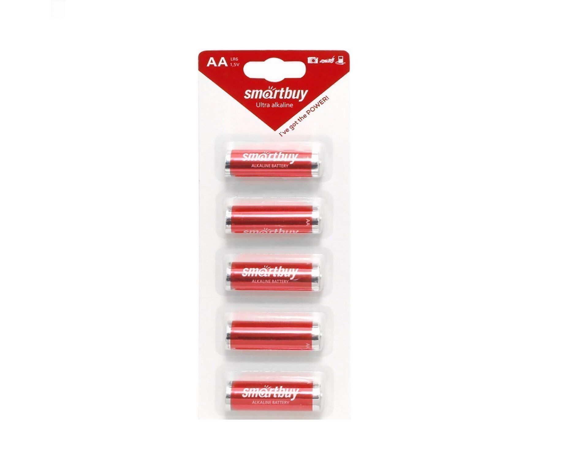 Батарейка AA Smart Buy LR6 (5-BL) (60/600)