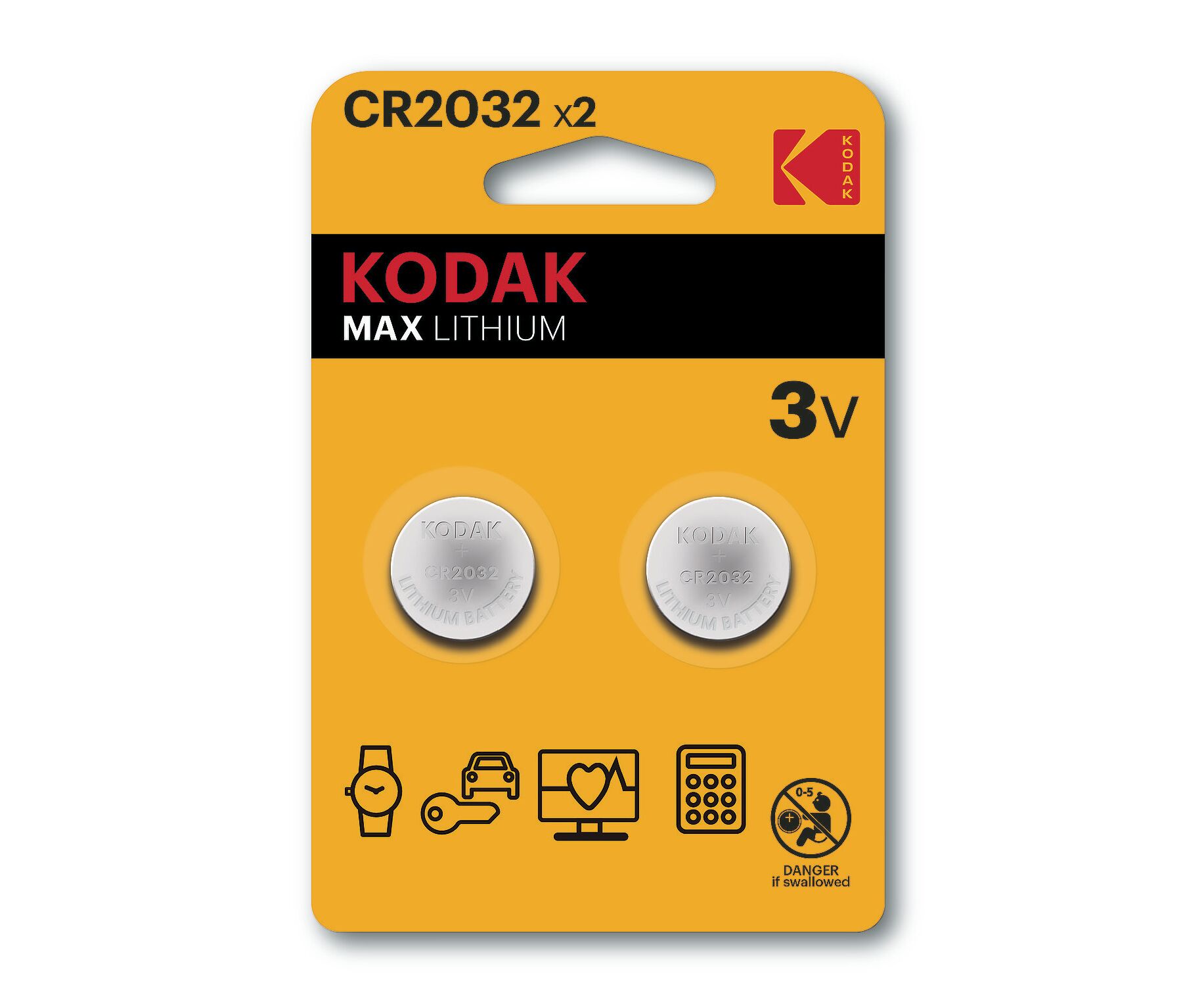 Элемент литиевый Kodak CR2032 (2-BL) (30/240) ()