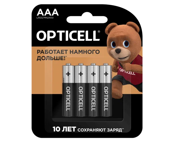 Элемент питания OPTICELL BASIC LR03 BL4 (4/48/192/21504)