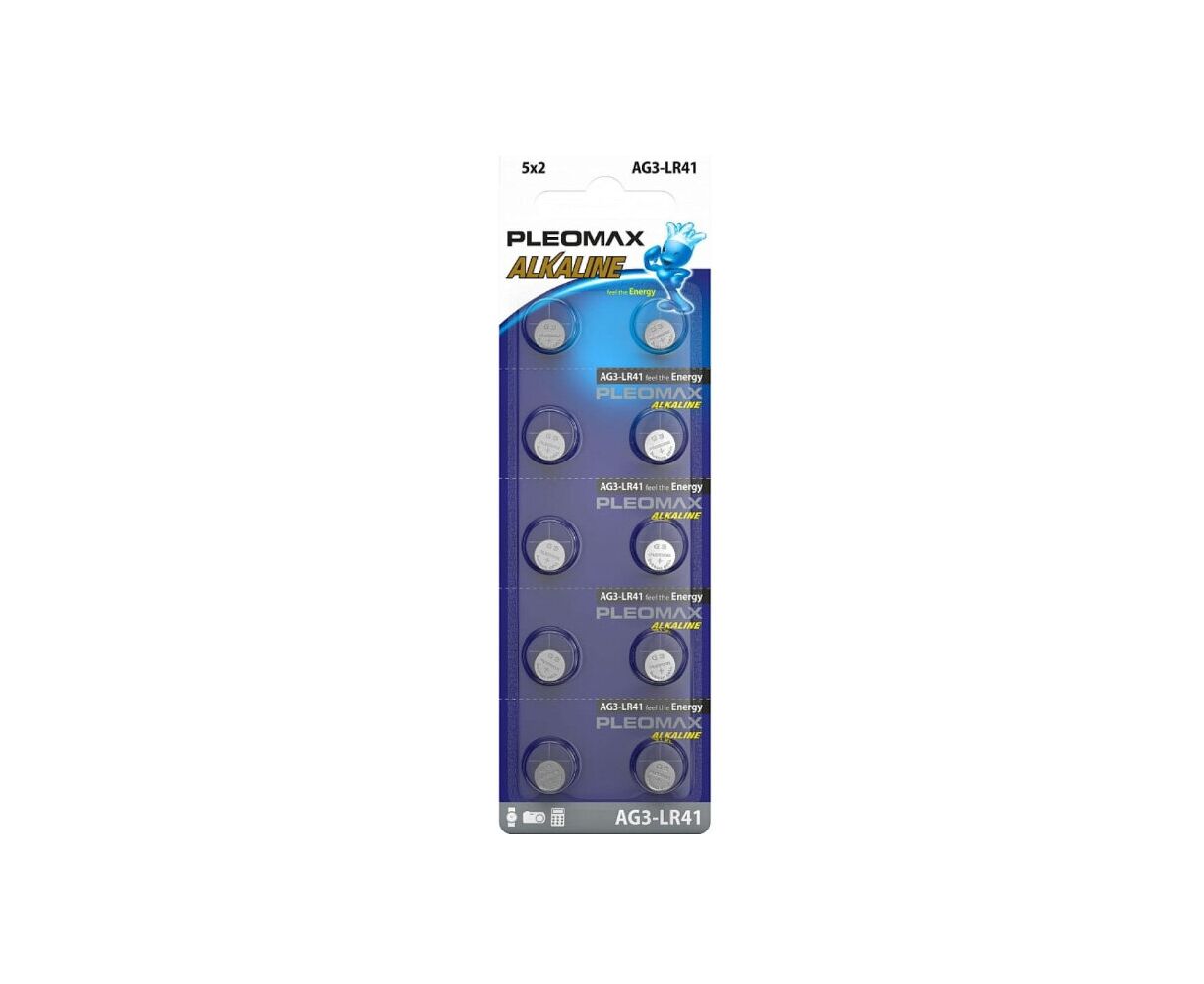 Элемент питания SAMSUNG PLEOMAX AG3 (392) LR736, LR41 Button Cell (10/100/1000/98000)