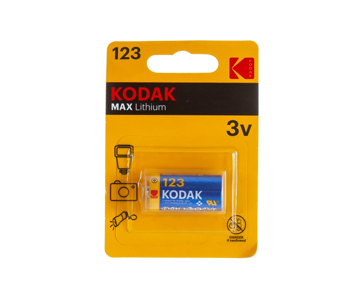 Элемент питания KODAK MAX CR 123 (K123 LA) (6/12/5760)