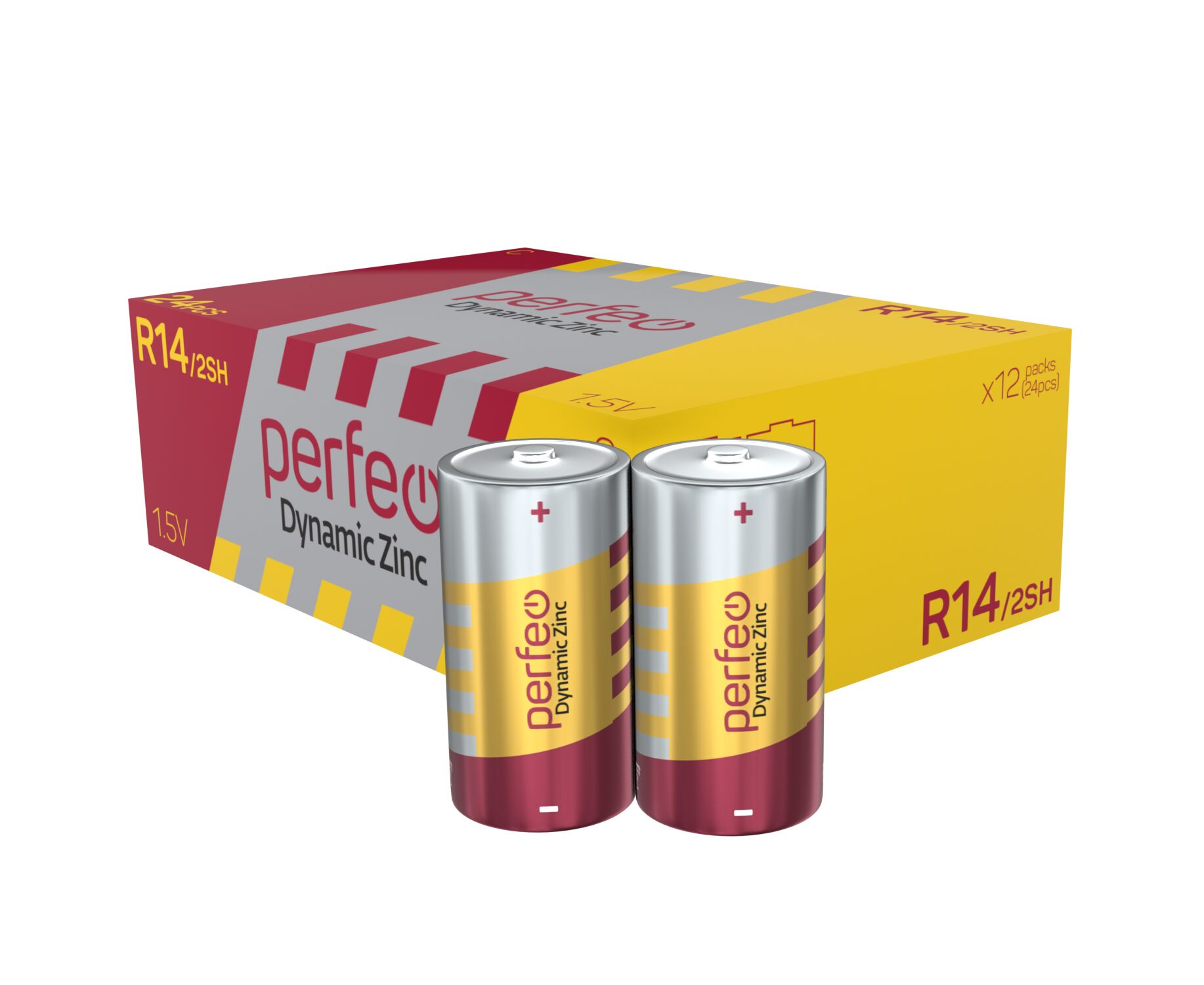 Батарейка Perfeo R14/2 SH Dynamic Zinc